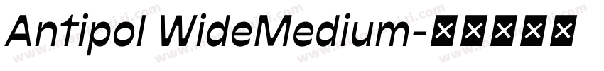 Antipol WideMedium字体转换